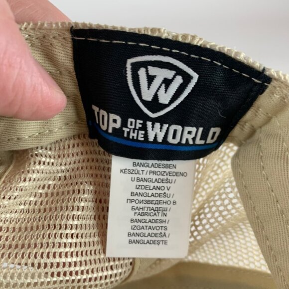 Purdue Boilermakers Black Gold Top of the World Relaxed Fit Snapback Trucker Hat - Picture 5 of 5